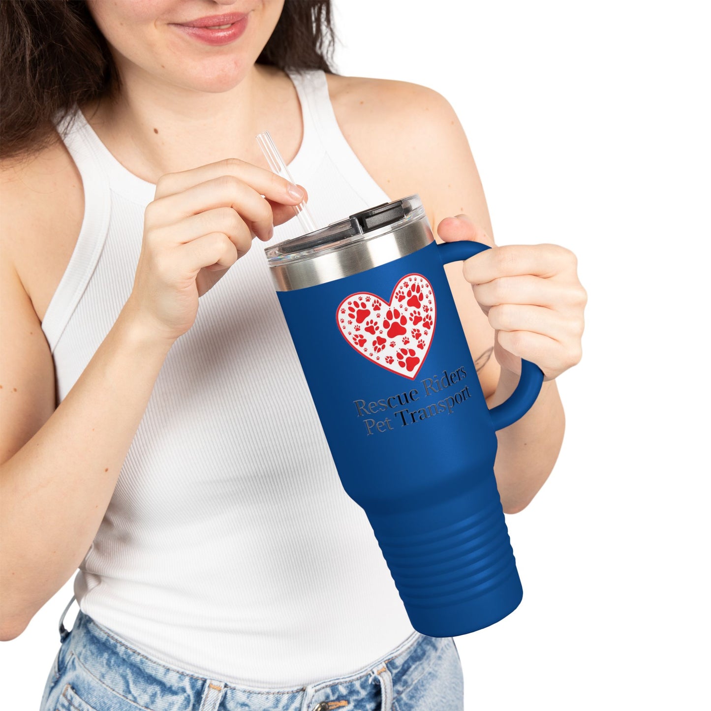 Rescue Riders Pet Transport 40oz Insulated Travel Mug