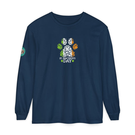 Rescue for Life St. Paw-trick's Day Long Sleeve - Logo on Sleeve