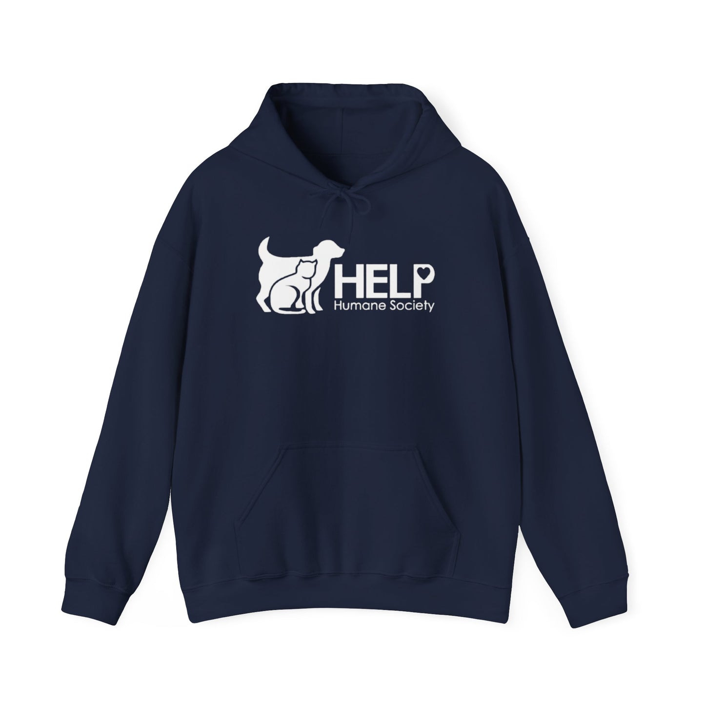 HELP Humane Society White Logo - Fundraising Hoodie