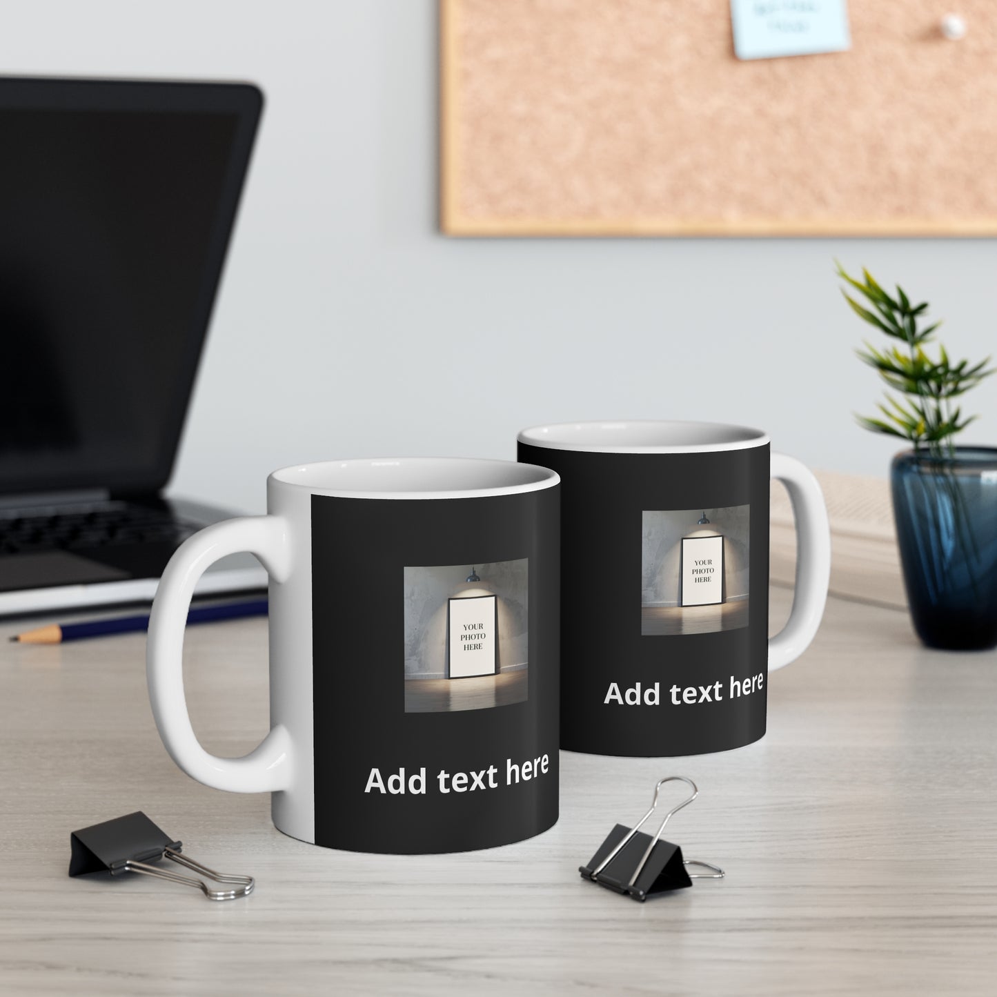 Custom Photo and Text Mug 11oz — Personalize it with your Adorable Pet(s)
