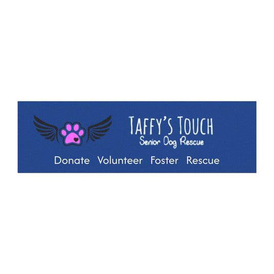 Taffy’s Touch Senior Dog Rescue Car Magnet Blue — Donate Volunteer Foster Rescue