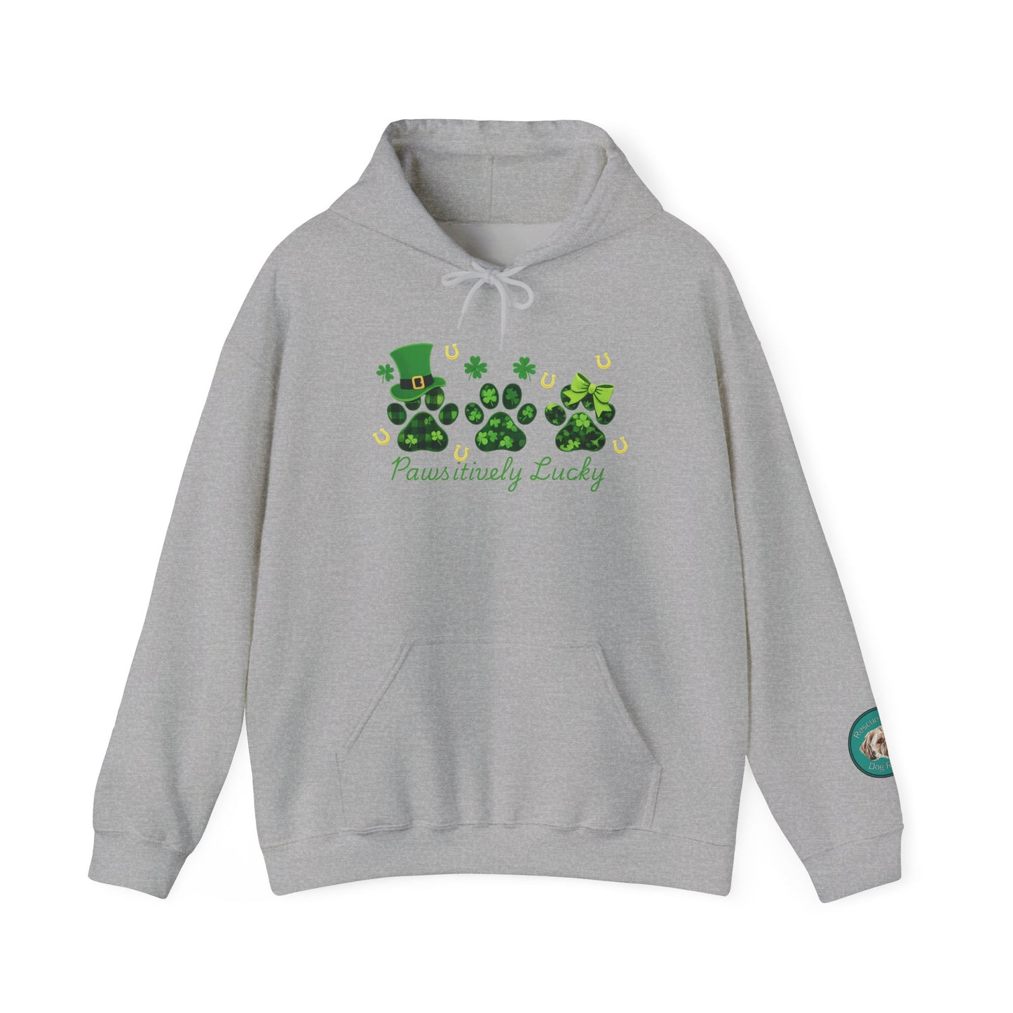 Rescue for Life Paws-itively Lucky St. Patrick's Day Hoodie