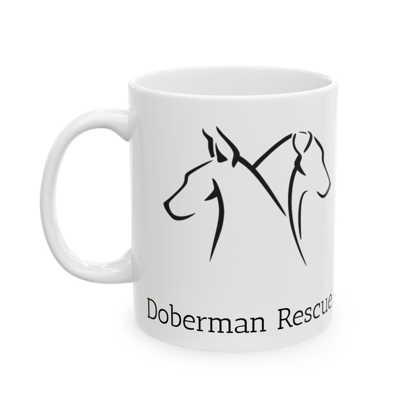 Doberman Rescue Alliance Ceramic Mug - Perfect for Dog Lovers