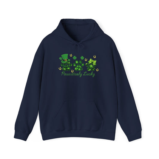 Staff Inventory Delta Animal Shelter Paws-itevely Lucky Hoodie - Delta Logo on Back