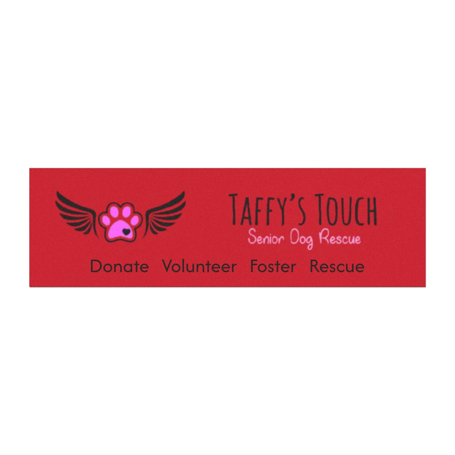 Taffy’s Touch Senior Dog Rescue Car Magnet — Donate Volunteer Foster Rescue