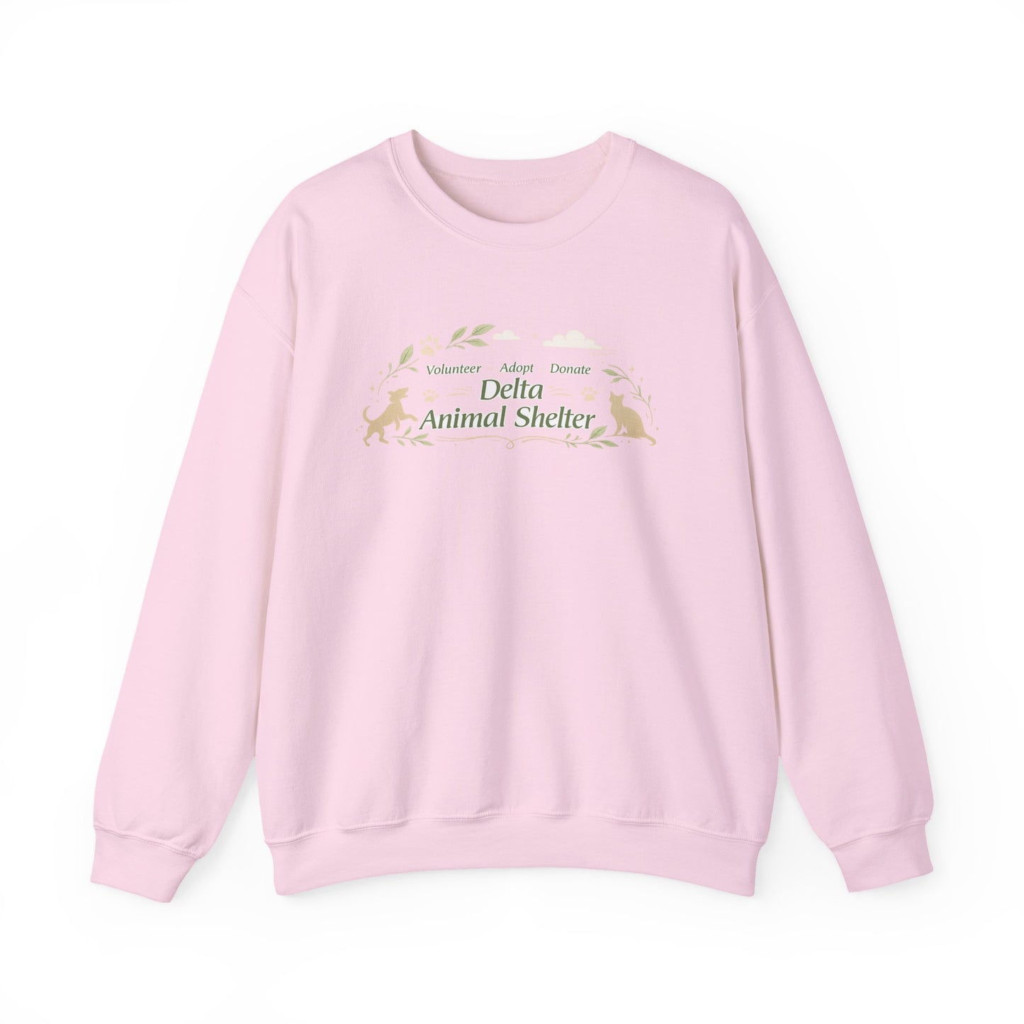 Delta Animal Shelter "Eco Style" Crewneck Sweatshirt (Internal)