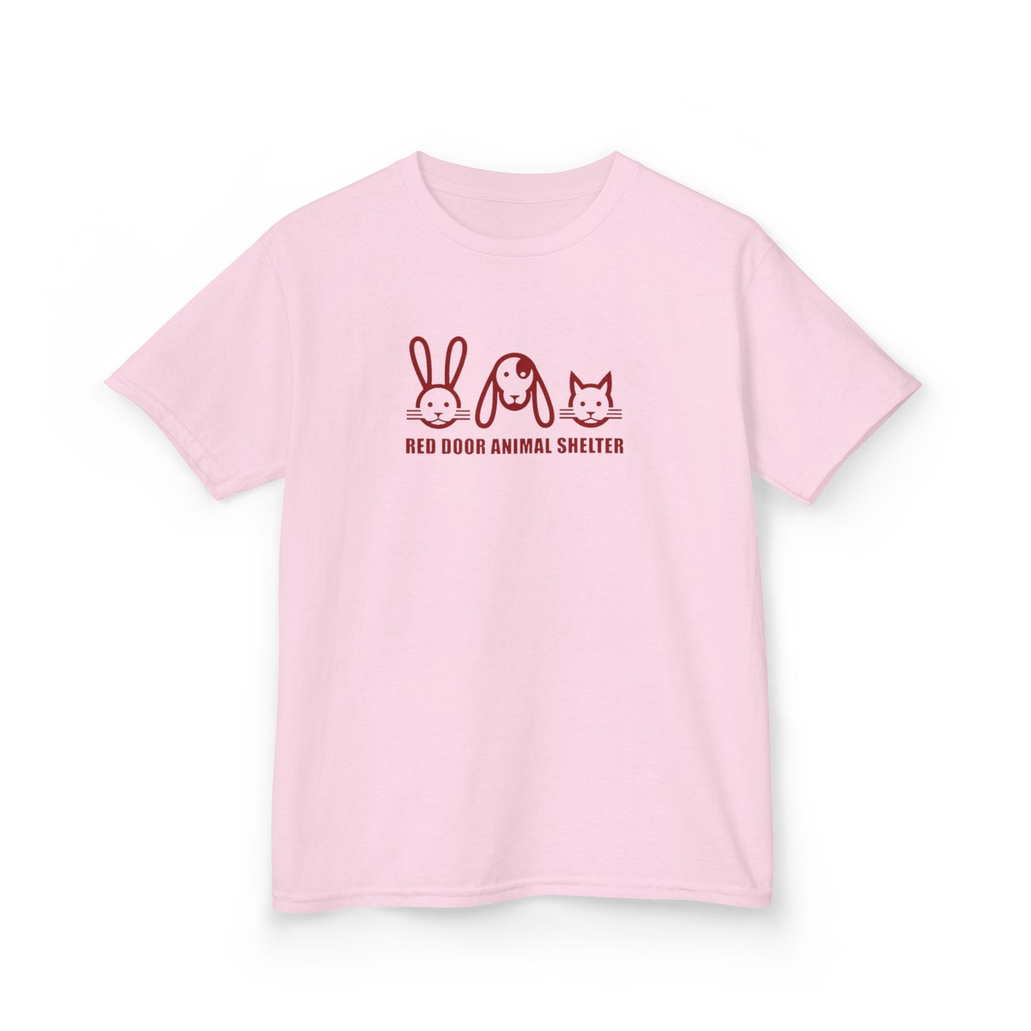 Red Door Animal Shelter Youth T-Shirt - Cute Bunny, Dog & Cat