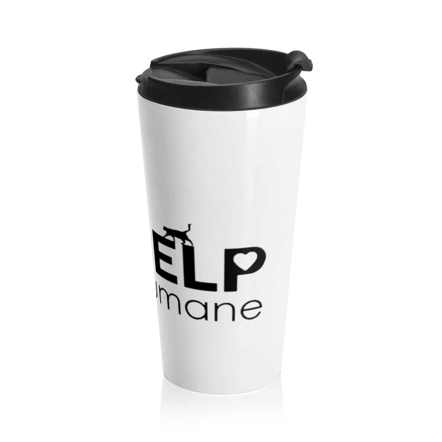 HELP Humane Society Logo Stainless Steel Travel Mug