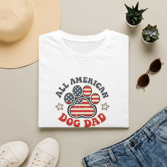 Delta All American Dog Dad Cotton T-Shirt