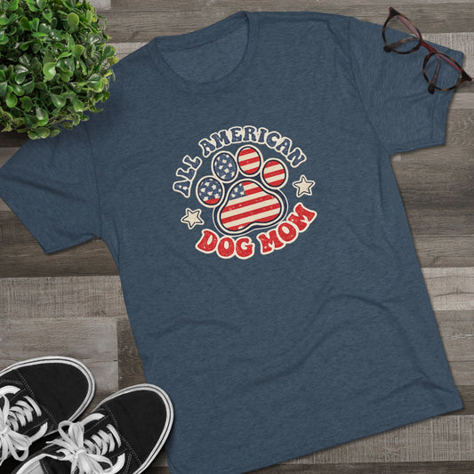 Delta All American Dog Mom Breathable Tri Blend T-Shirt