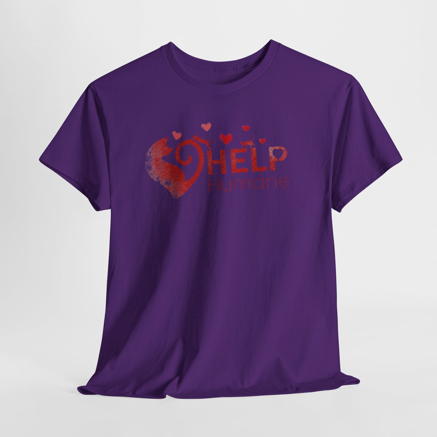 Help Humane Valentine's Day T-Shirt — Animal Rescue Heart Logo Tee