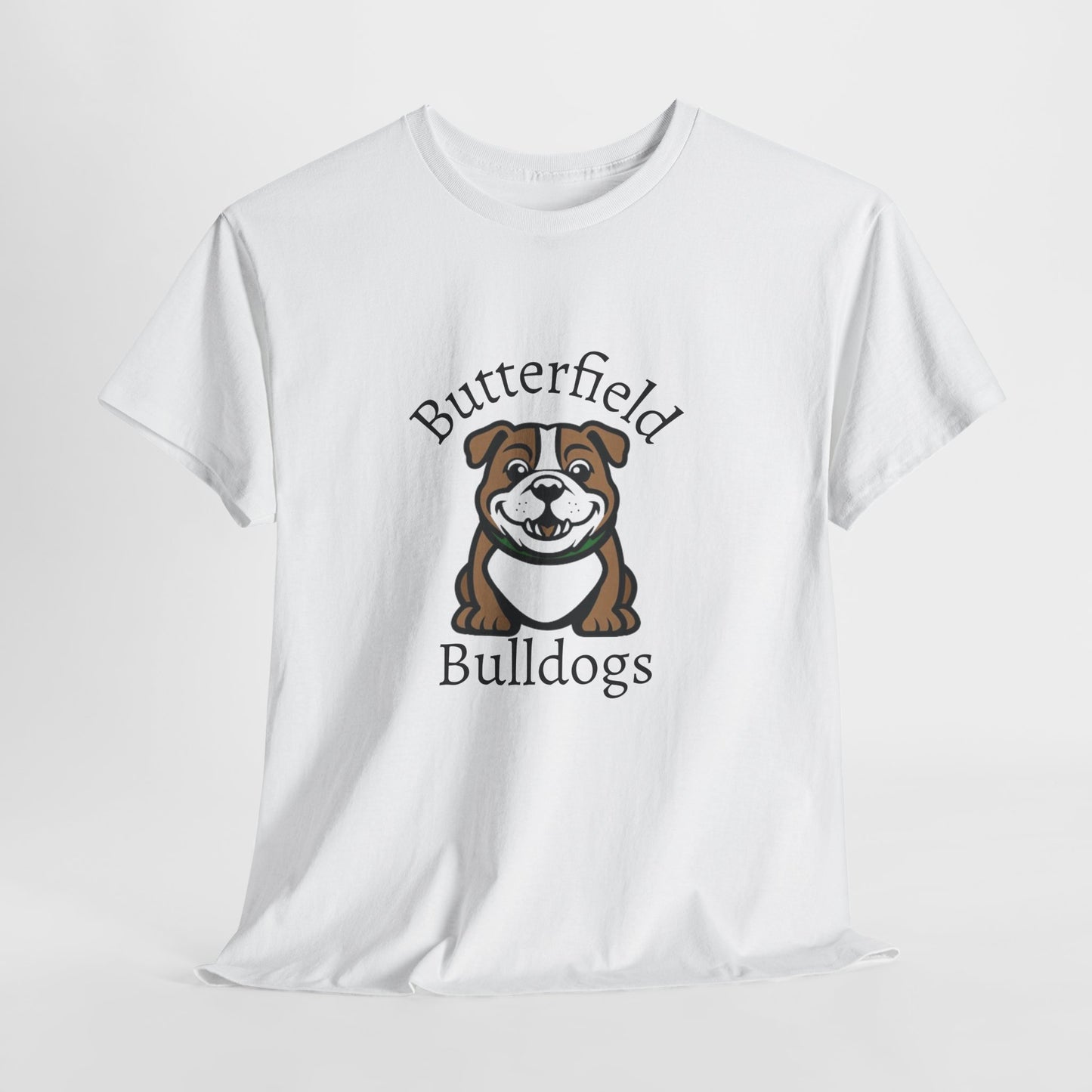 Butterfield Bulldogs Learning Together Tee, Unisex Cotton Shirt for Dog Lovers, Family Gatherings, School Events, Thoughtful Gift