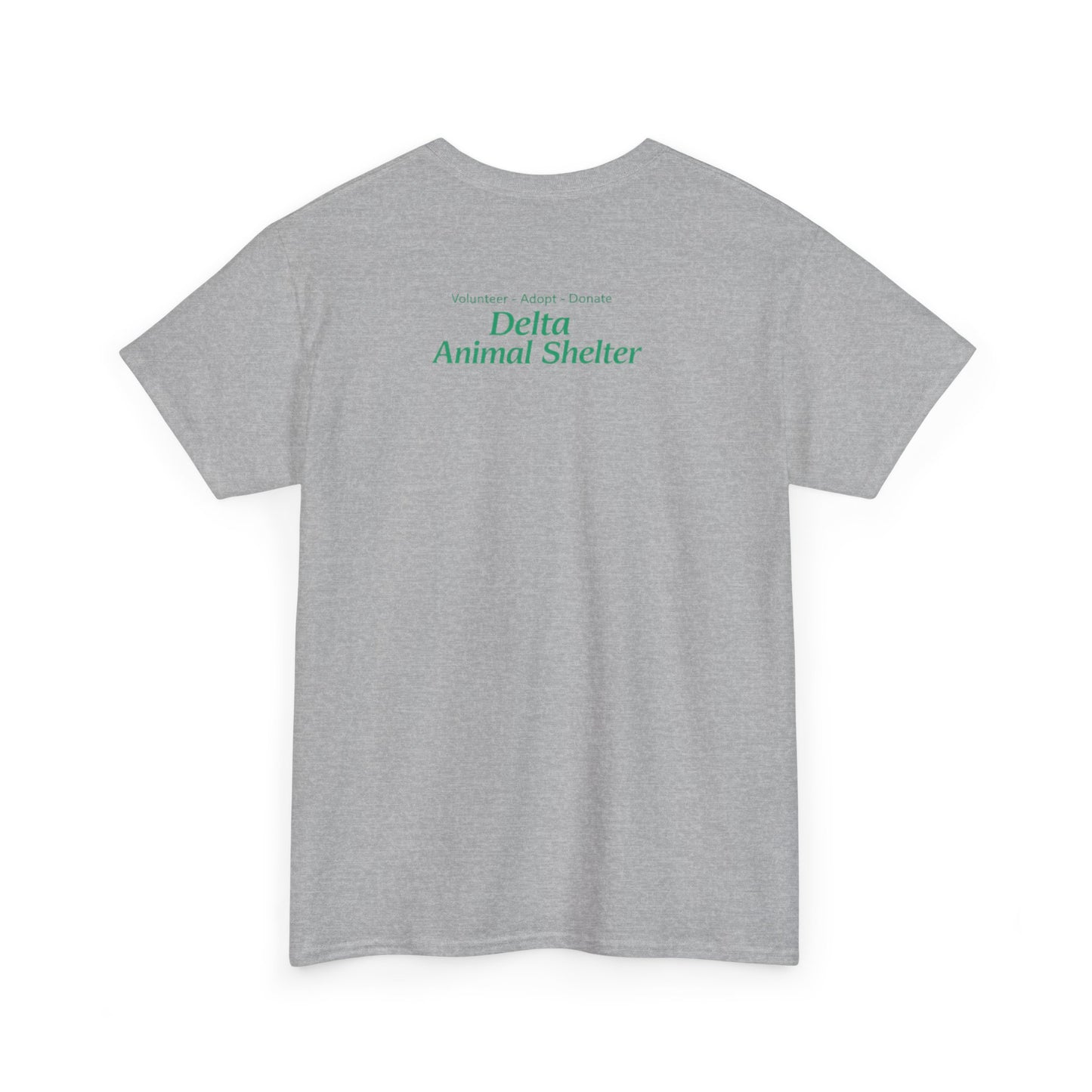 Delta Animal Shelter Paws-itevely Lucky Logo St. Patrick's Day Tee
