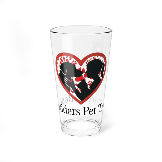 Rescue Rider Mixing Glass - 16oz Dog Lover Drinkware
