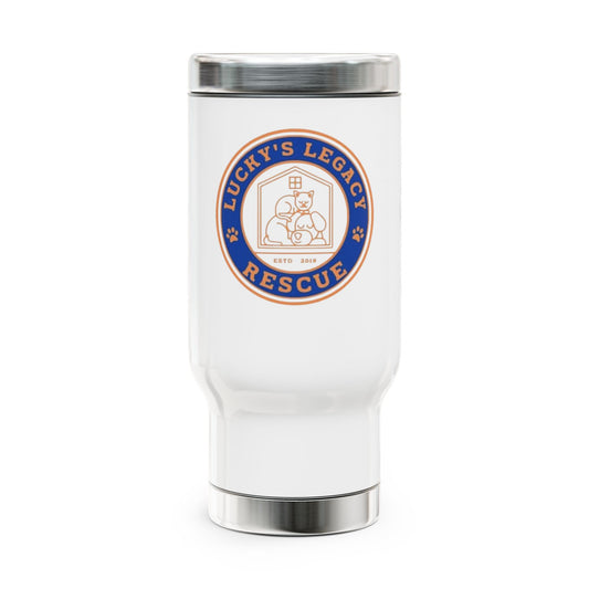 Lucky's Legacy Rescue 14oz Stainless Steel Travel Mug with Handle