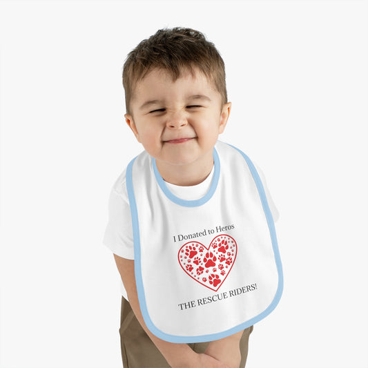 Rescue Riders Heartfelt Donation Baby Bib