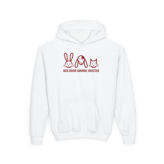Red Door Animal Shelter Youth Pullover Cute Bunny, Dog & Cat