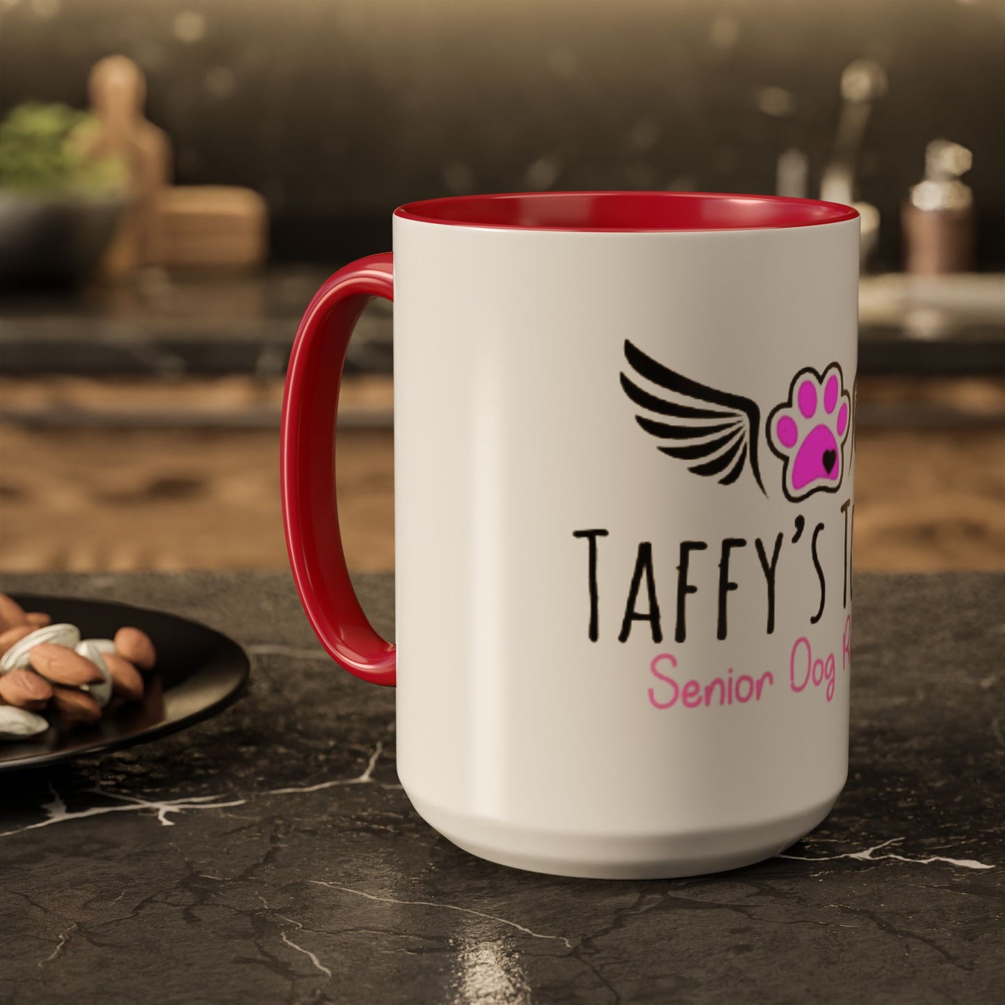 Taffy's Touch Senior Dog Rescue Mug — Colorful 11oz/15oz