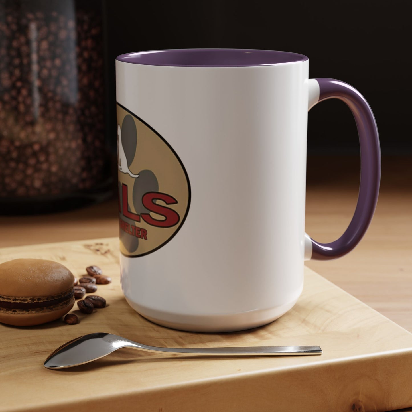 PALS Animal Shelter Coffee Mug – Paw Print Rescue Supporter 11/15oz