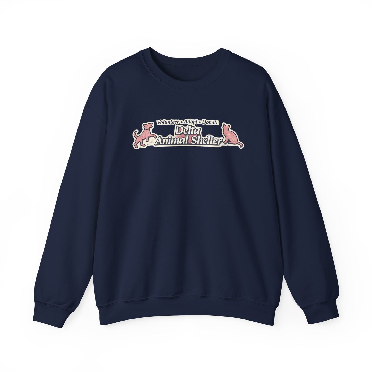 Delta Animal Shelter "Retro" Collection Crewneck Sweatshirt (Internal)
