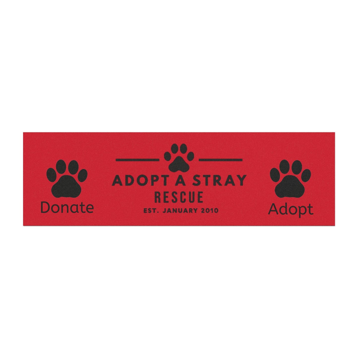 Adopt a Stray Rescue Car Magnet — Donate • Adopt Paw Print Support Magnet