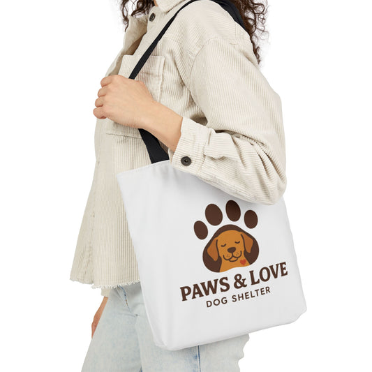 Paws & Love Canvas Tote Bag