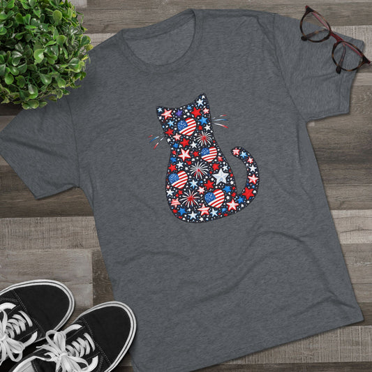 Delta 4th of July Kitty Breathable Tri Blend T-Shirt