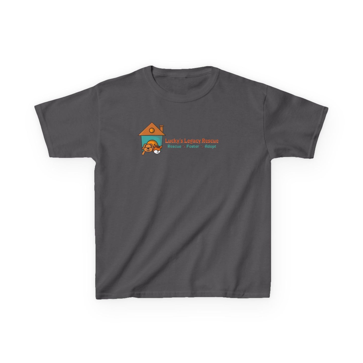 Lucky's Legacy Rescue Youth Tee Puppy House Logo