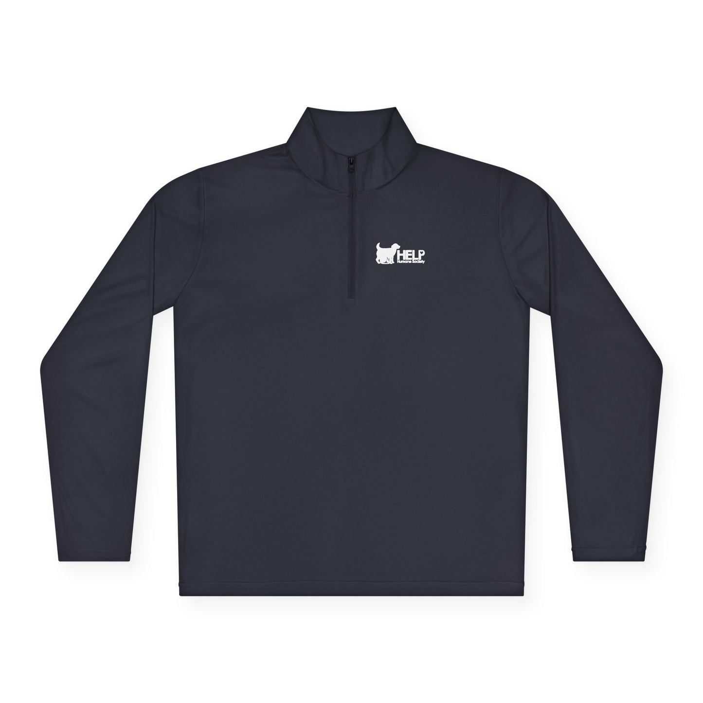 HELP Humane Quarter Zip Pullover White Logo (VERY POPULAR - SELLS FAST)