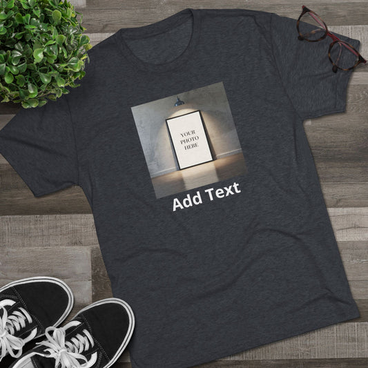 Customizable T-Shirt — Add Your Text & Photo