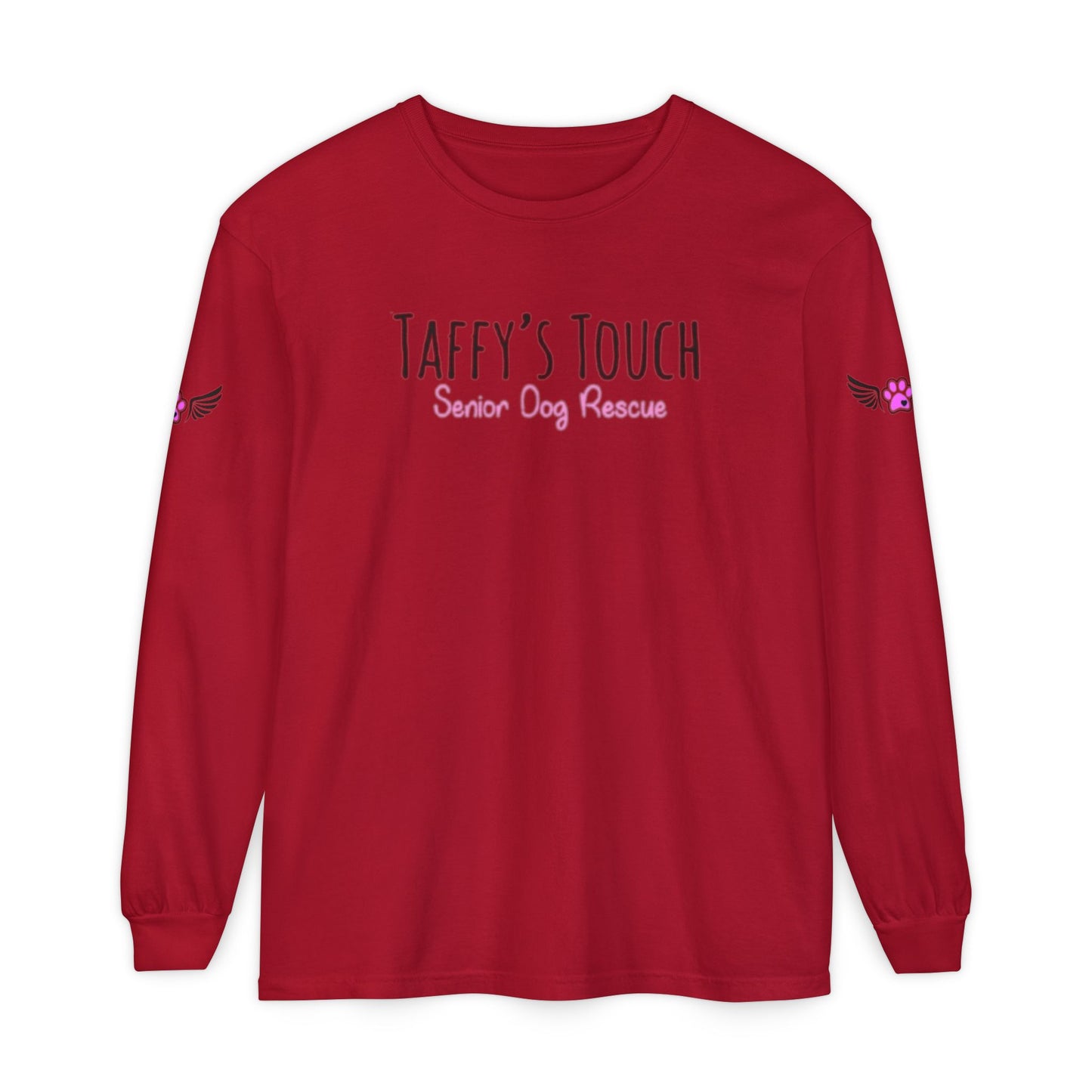 Taffy’s Touch Senior Dog Rescue Long Sleeve - Wings on the Sleeves