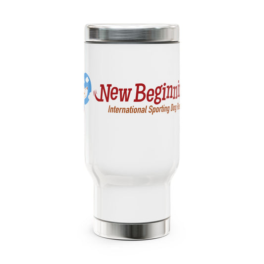 New Beginnings Travel Mug — 14oz Stainless Steel with Handle