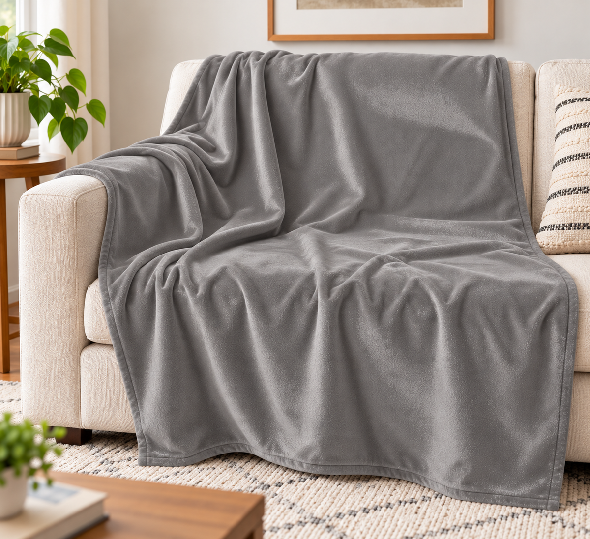 Personalized Velveteen Plush Blanket - 20% To a Cause You Choose
