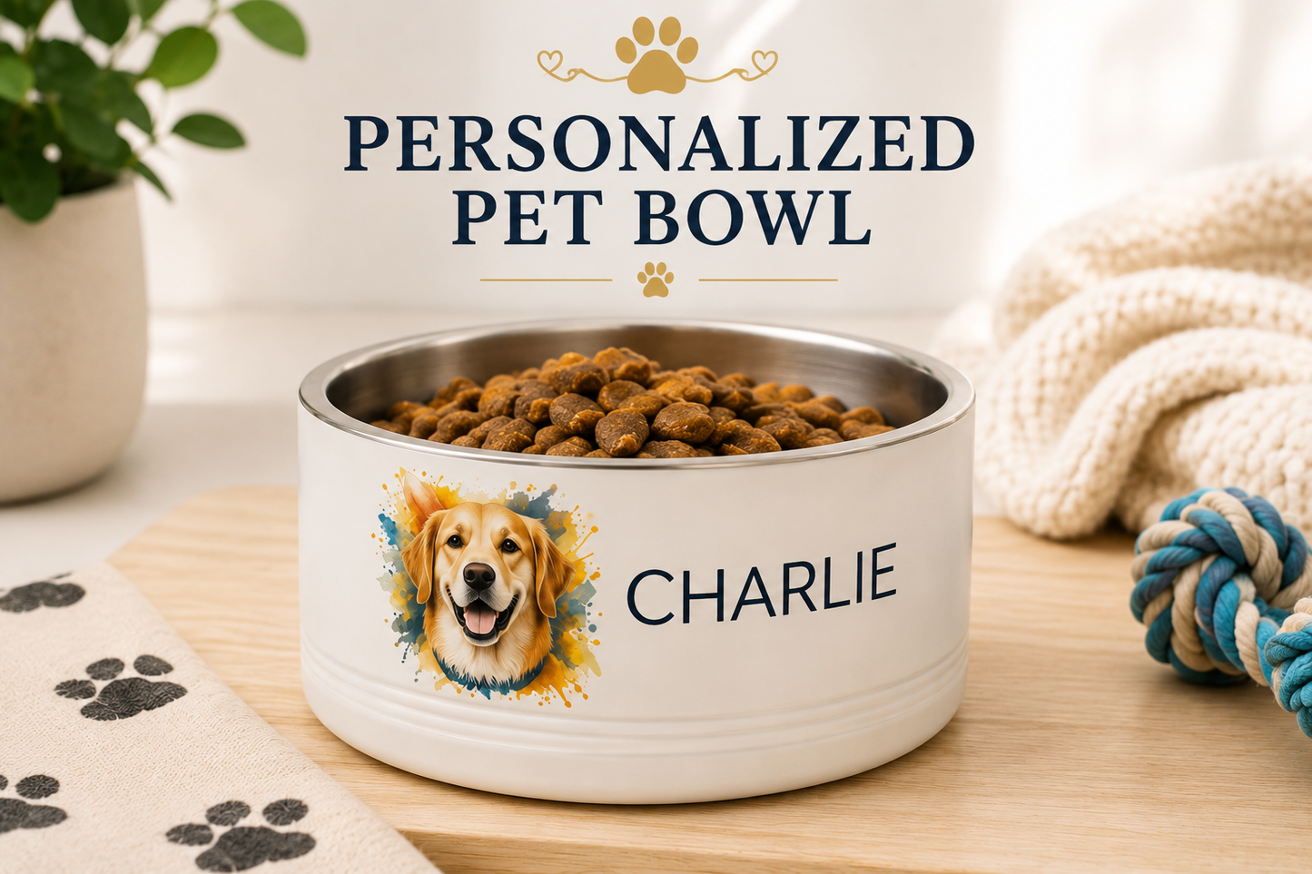 Animal Outreach Personalized 18oz Pet Bowl