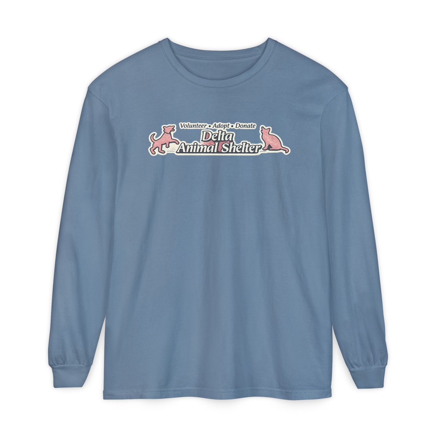 Delta Animal Shelter Long Sleeve "Retro Style" Collection Tee (Internal)