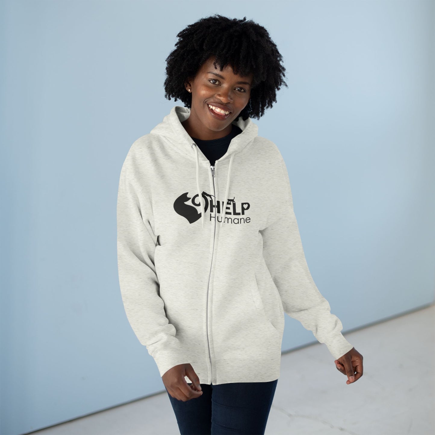 Help Humane Zip Hoodie "Classic" Logo