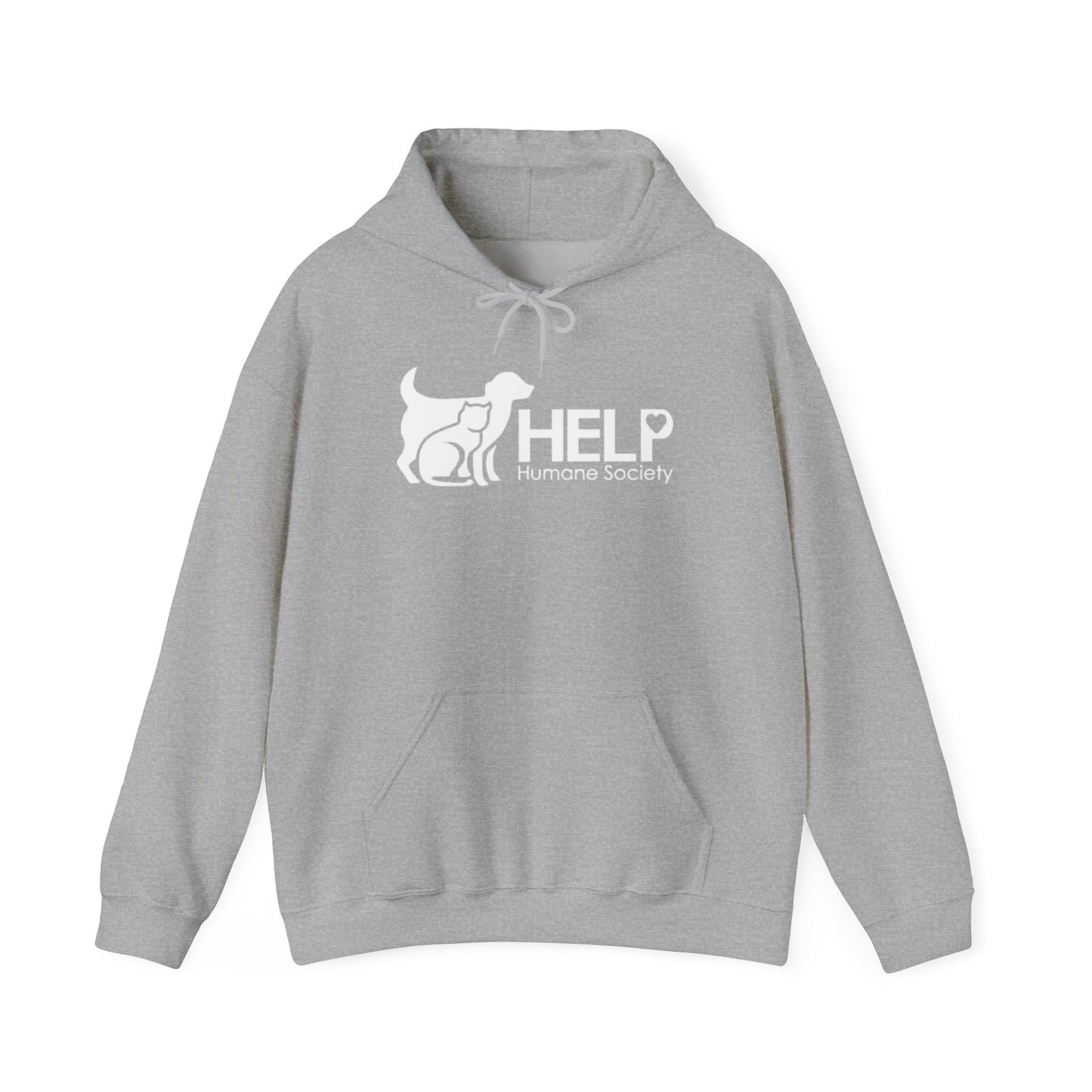 HELP Humane Society White Logo - Fundraising Hoodie