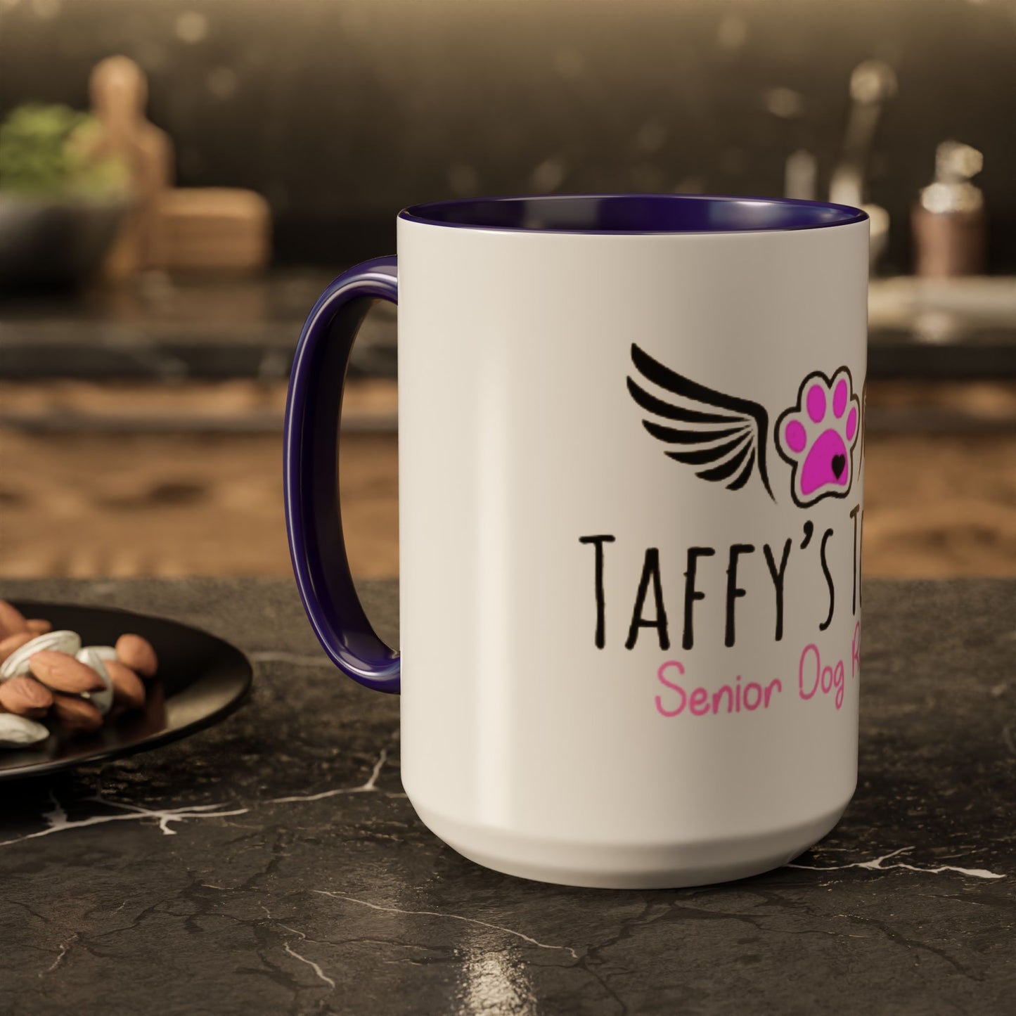 Taffy's Touch Senior Dog Rescue Mug — Colorful 11oz/15oz