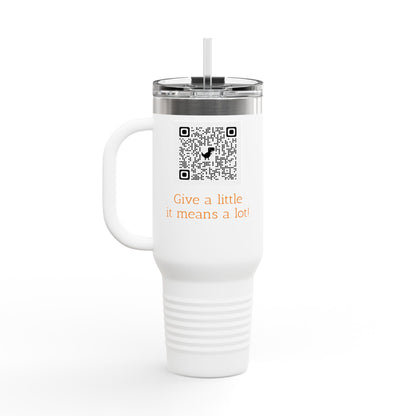 Happy Tails Insulated Travel Mug, 40oz Tumbler