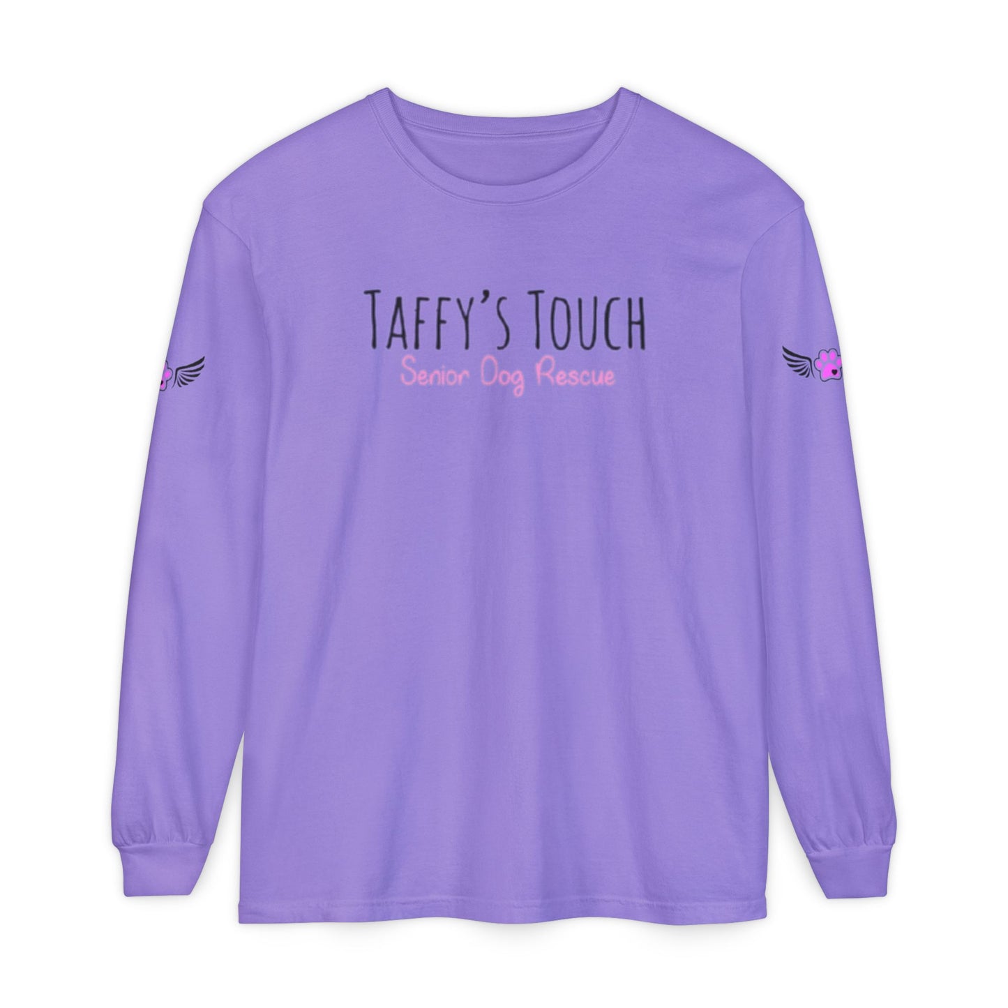 Taffy’s Touch Senior Dog Rescue Long Sleeve - Wings on the Sleeves