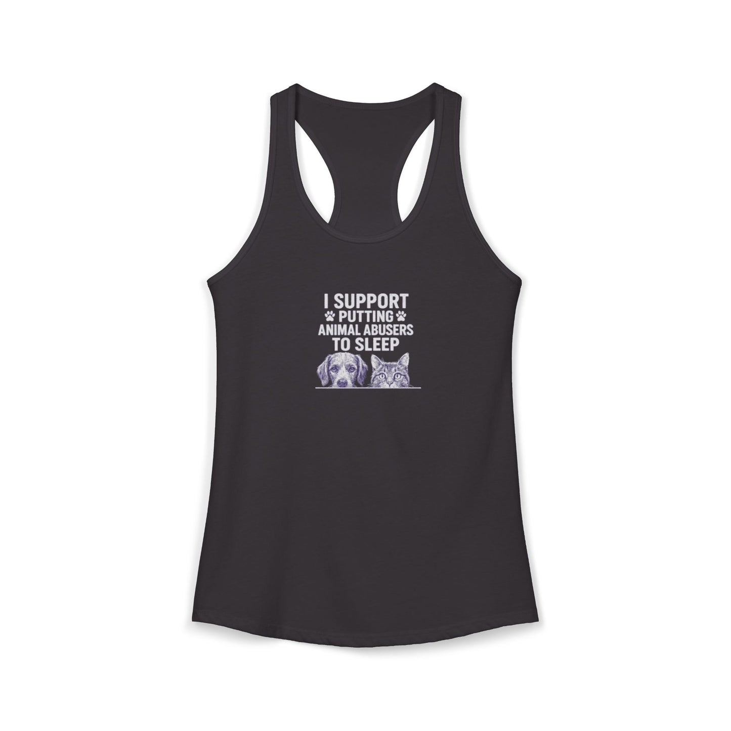 Rescue for Life "I Support" Logo Women's Ideal Racerback Tank