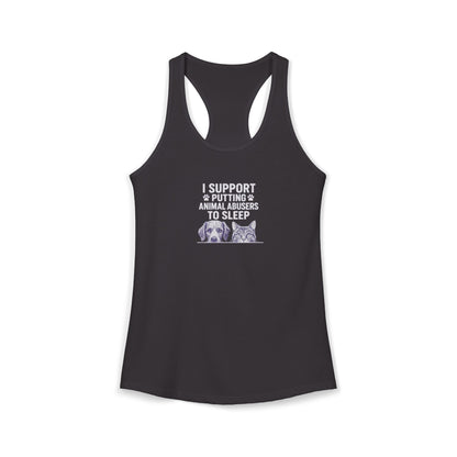 Rescue for Life "I Support" Logo Women's Ideal Racerback Tank