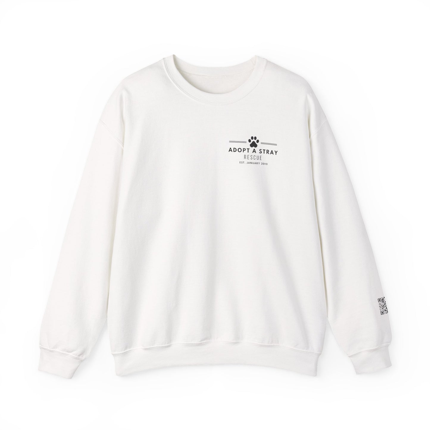 Adopt A Stray Club Crewneck Sweatshirt — Animal Rescue Awareness Pullover