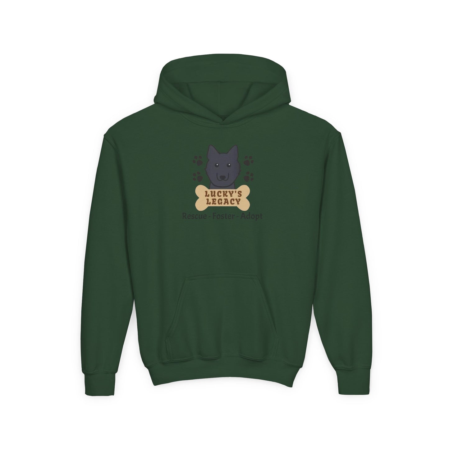 Lucky's Legacy Rescue Foster Adopt Youth Hoodie Sweatshirt