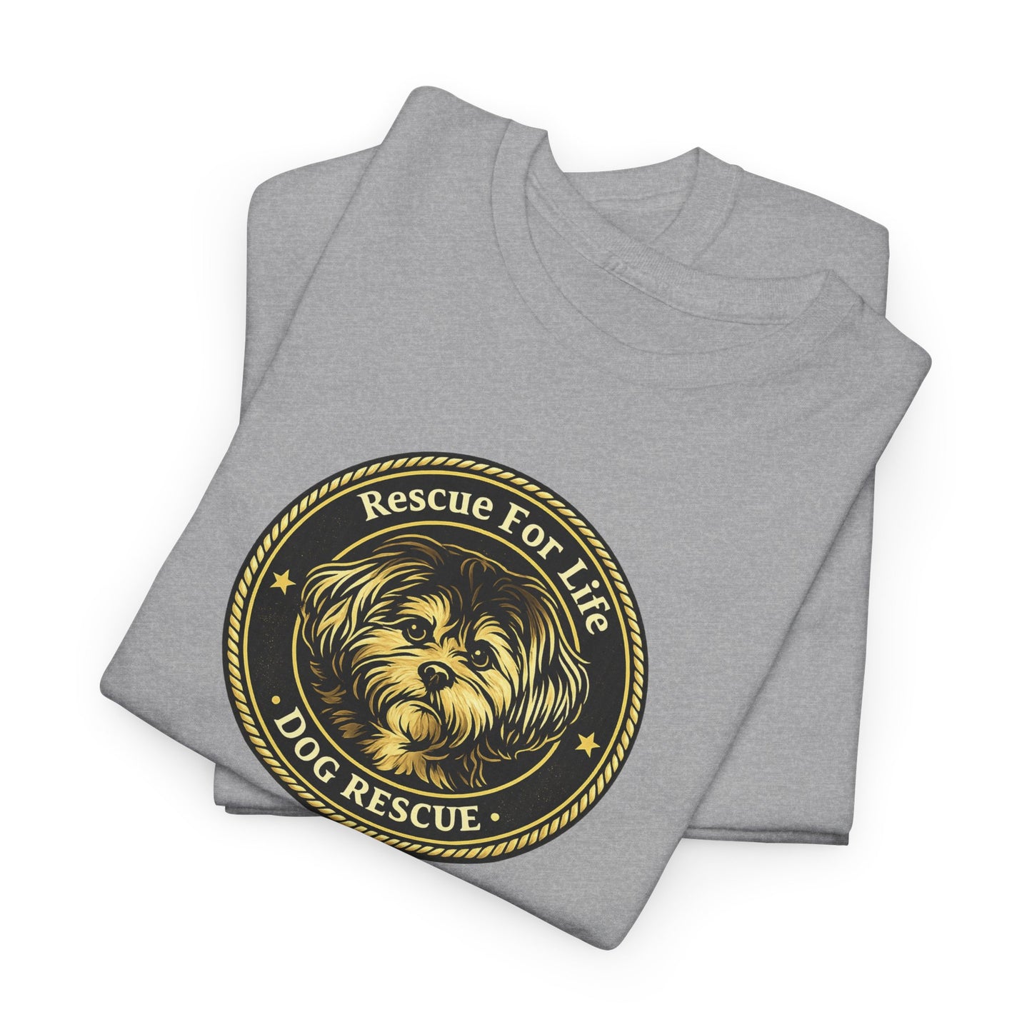 Rescue For Life Dog Rescue T-Shirt "Badge" Collection