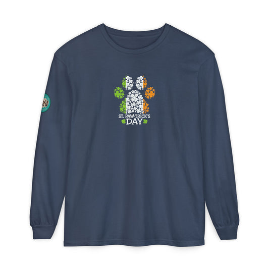 Rescue for Life St. Paw-trick's Day Long Sleeve - Logo on Sleeve