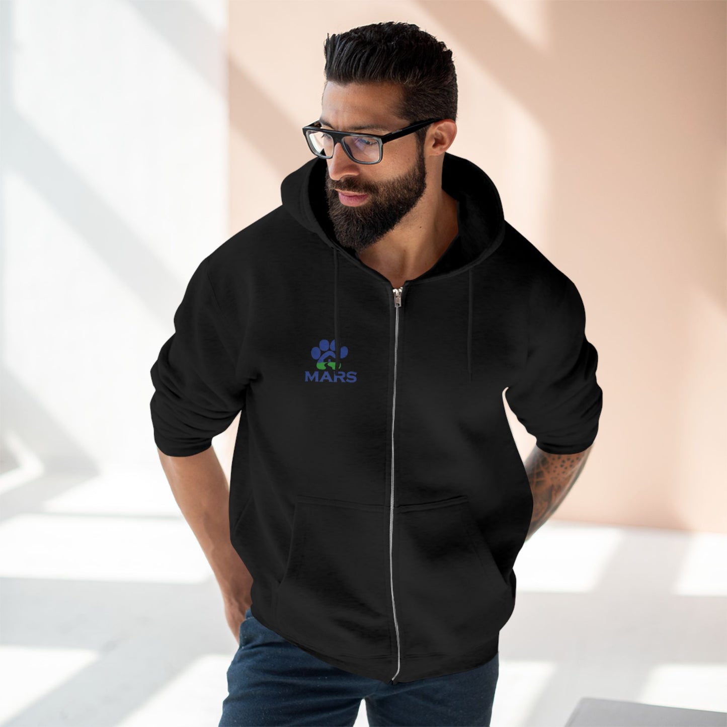MARS Logo Zip-Up Hoodie