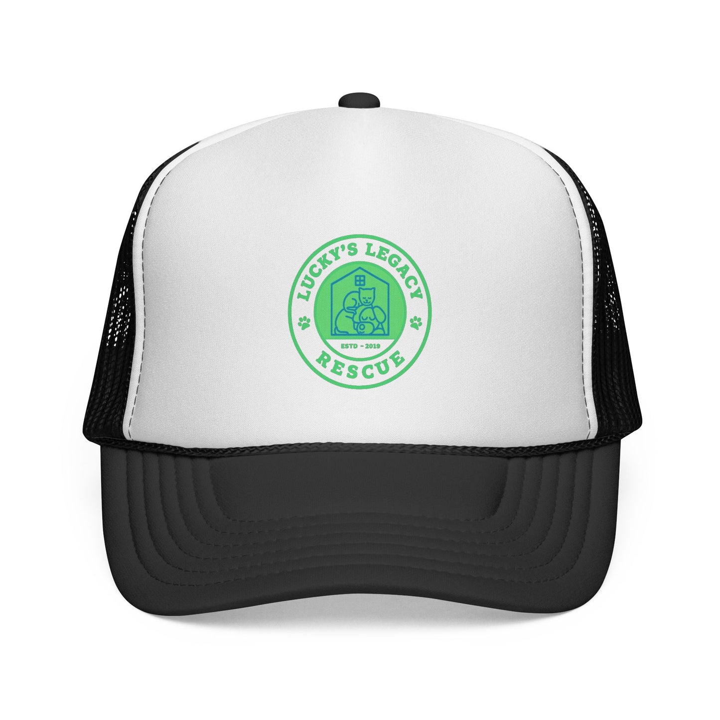 Lucky's Legacy Rescue Mesh Hat - New Green Logo!