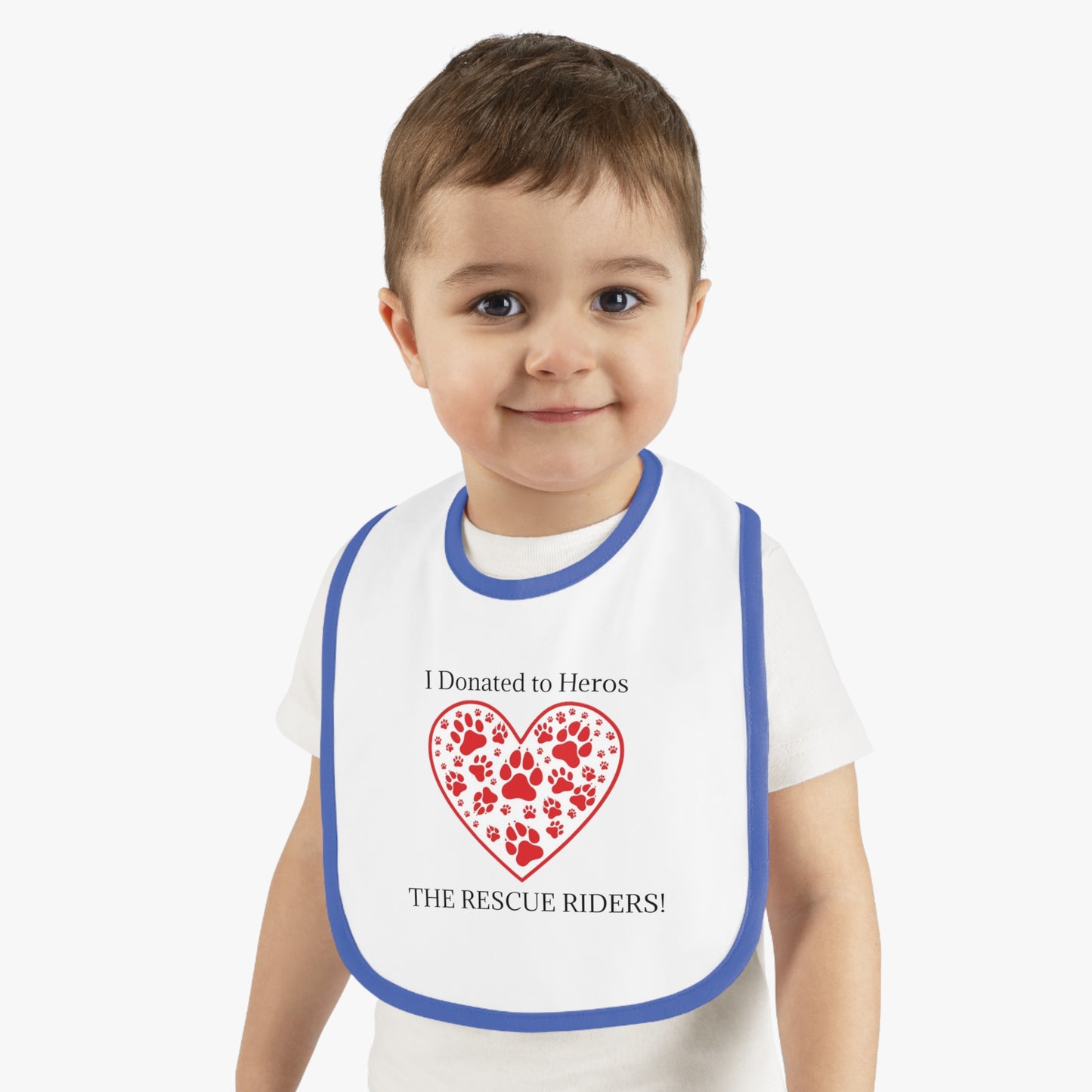 Rescue Riders Heartfelt Donation Baby Bib