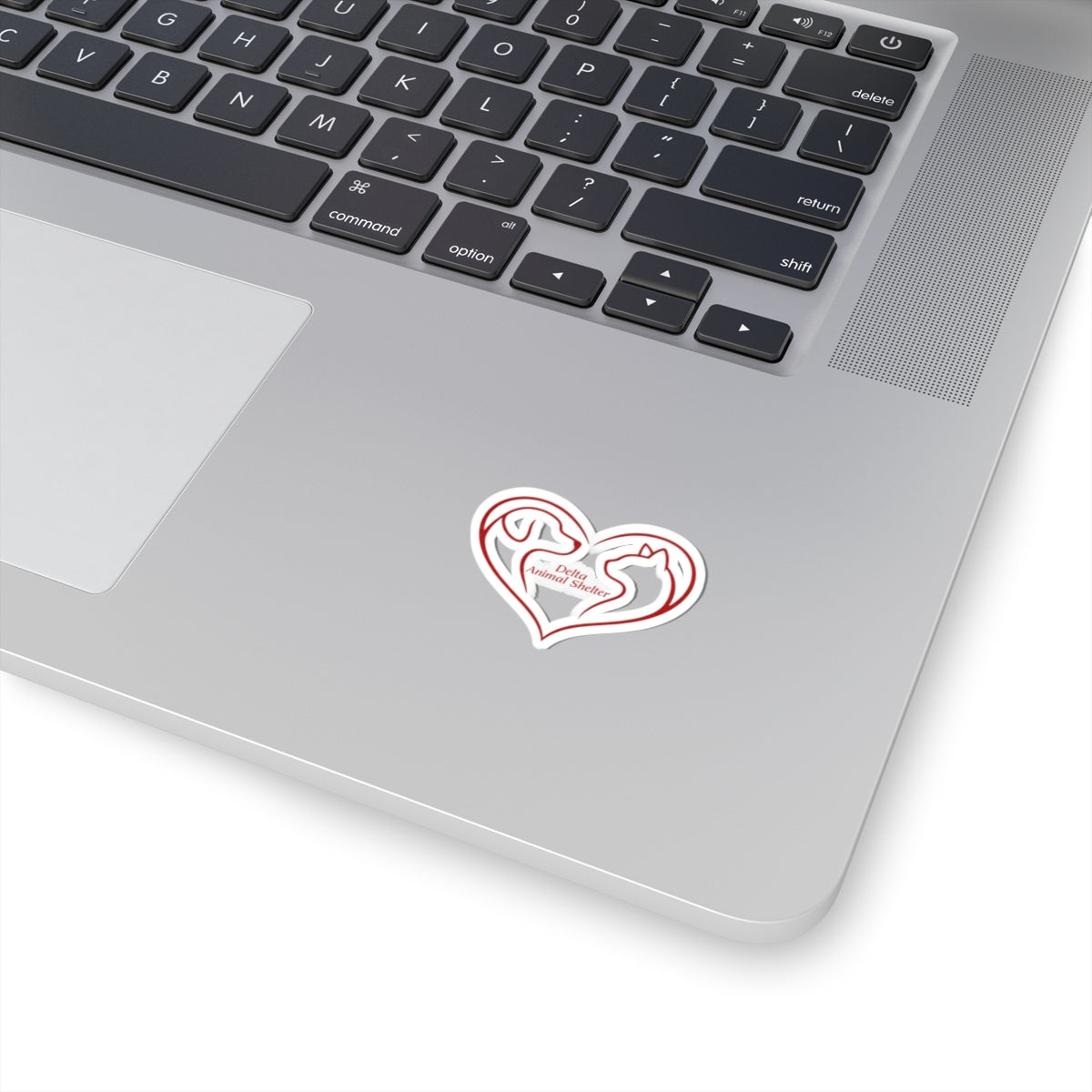 Delta Animal Shelter Heart Sticker
